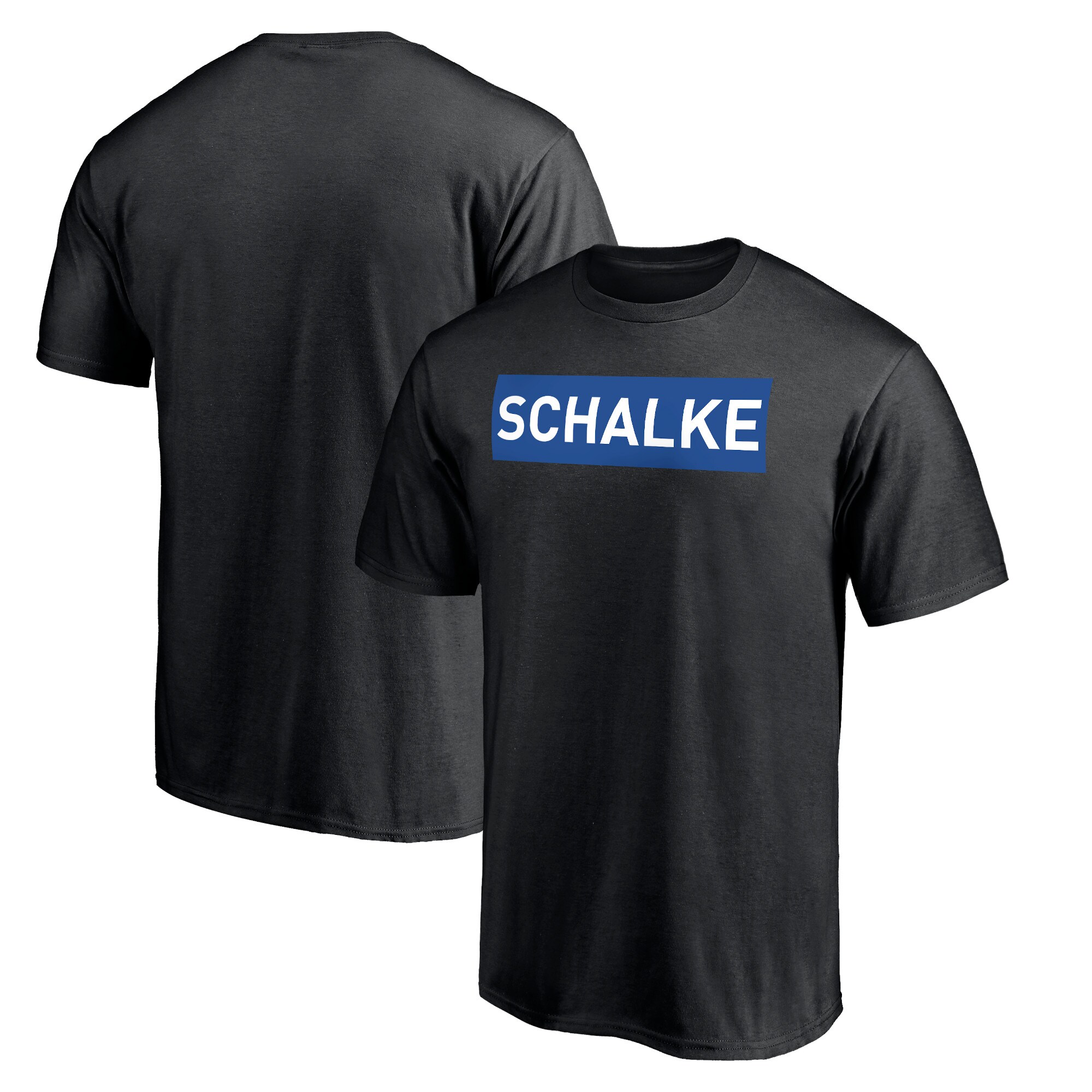 Men FC Schalke 04 Box Wordmark T-Shirt - Black