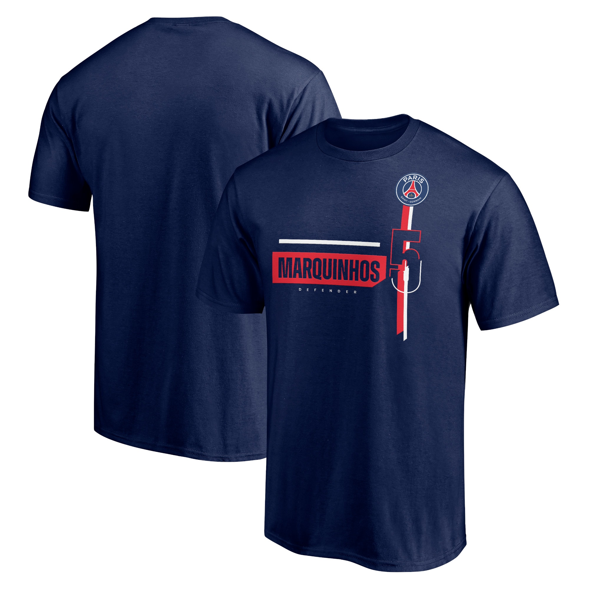 Men Marquinhos Paris Saint-Germain Player T-Shirt - Navy