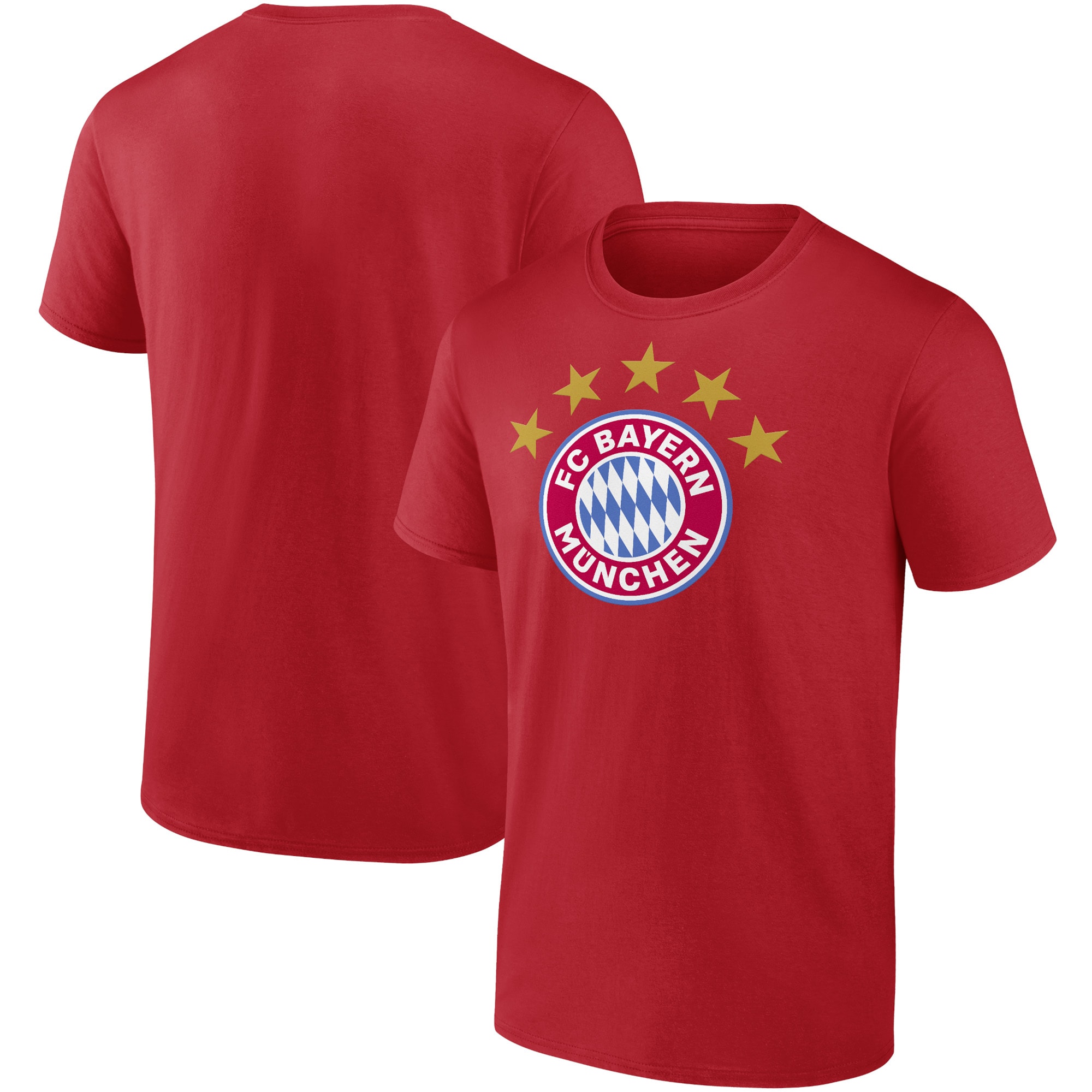 Men Bayern Munich 5-Star Crest T-Shirt - Red